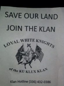 Loyal White Knights Of The KKK Leaflet Left On A New Lenox Township Driveway. Plan To Start A Neighborhood Watch